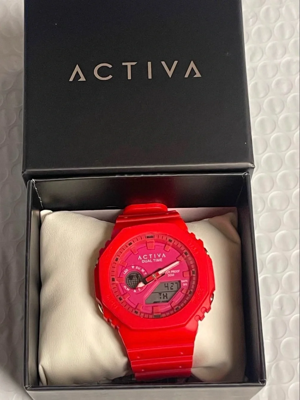 Activa Recon X Invicta Analog Digital Unisex Watch - 45.5mm, Red